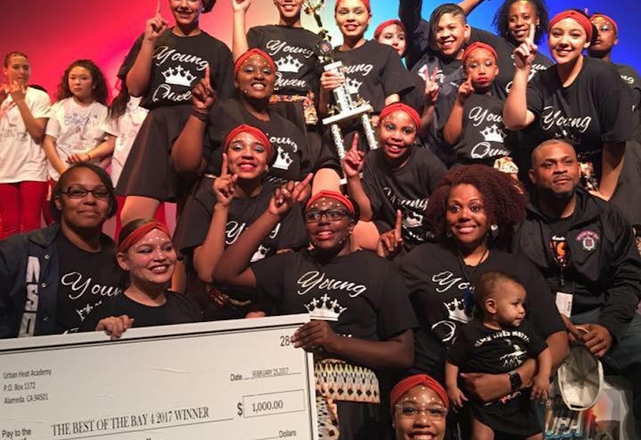 caption: Northside Step Team wins first place for their Black Lives Matter piece at the 2017 Best of Bay Step Competition.